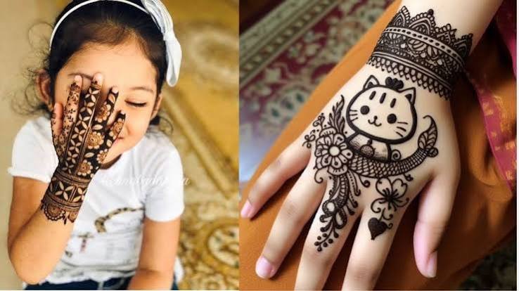 Simple Mehndi Design for Kids